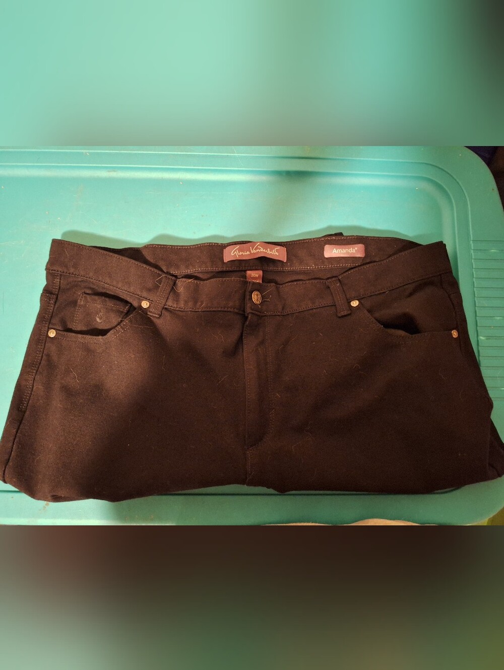 Gloria Vanderbilt 20W Black Dress Pants